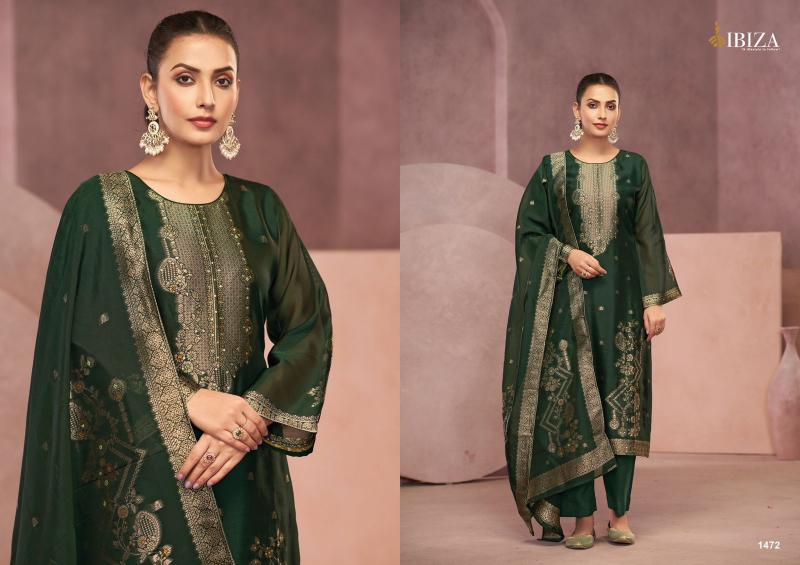 Ibiza Hoorin Pure Banglory Silk Jacquard Salwar Kameez Wholesale Catalog