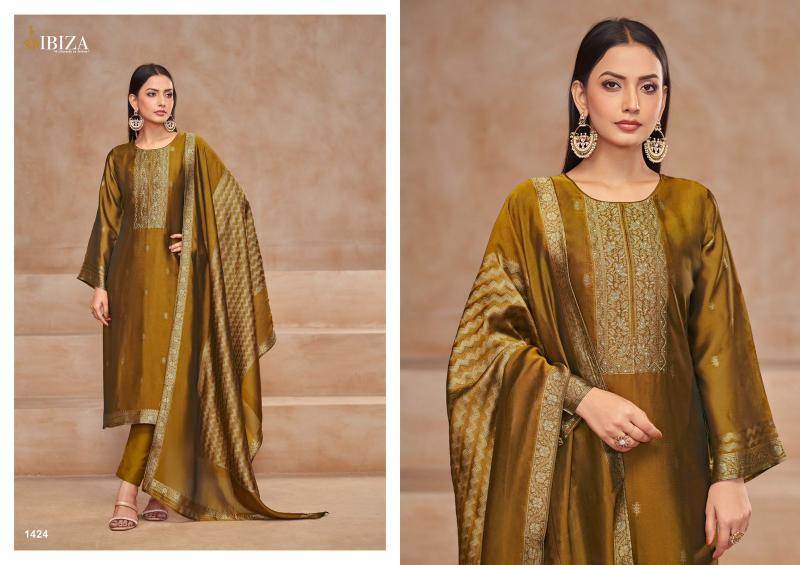 Ibiza Saashini Pure Banglory Silk Jacquard Salwar Kameez Wholesale Catalog