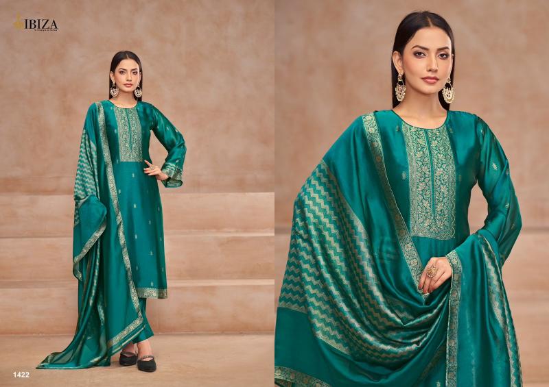 Ibiza Saashini Pure Banglory Silk Jacquard Salwar Kameez Wholesale Catalog