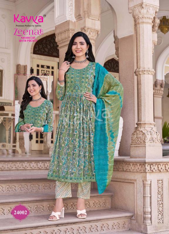 Kavya Zeenat Vol 24 Foil Printed wholesale kurtis online india