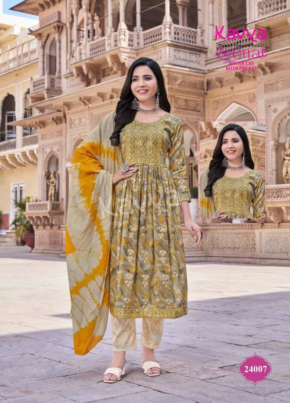 Kavya Zeenat Vol 24 Foil Printed wholesale kurtis online india