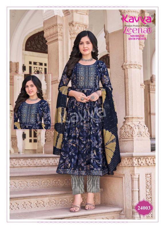 Kavya Zeenat Vol 24 Foil Printed wholesale kurtis online india