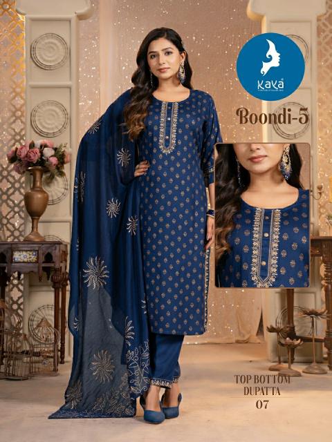 Kaya Boondi Vol 5 long straight kurtis online shopping india