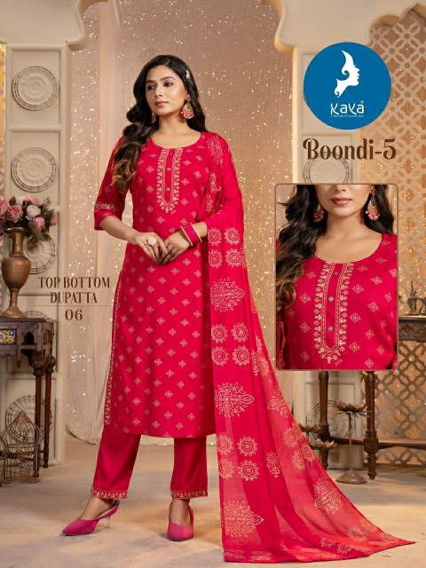 Kaya Boondi Vol 5 long straight kurtis online shopping india