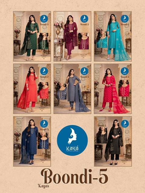 Kaya Boondi Vol 5 long straight kurtis online shopping india
