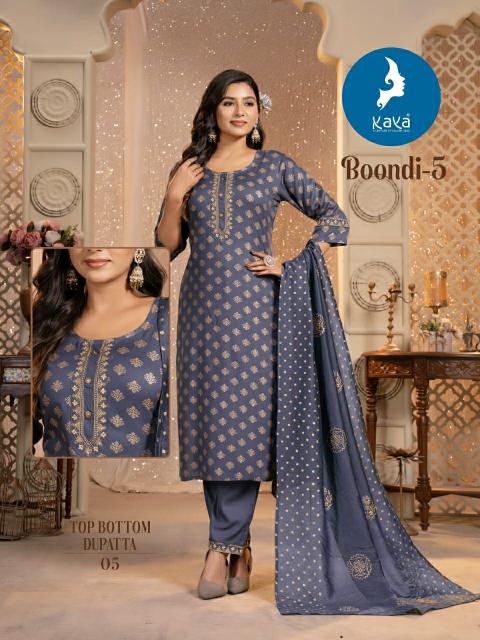 Kaya Boondi Vol 5 long straight kurtis online shopping india