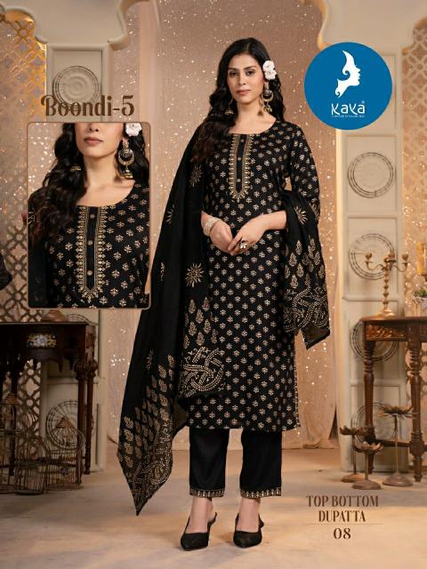 Kaya Boondi Vol 5 long straight kurtis online shopping india