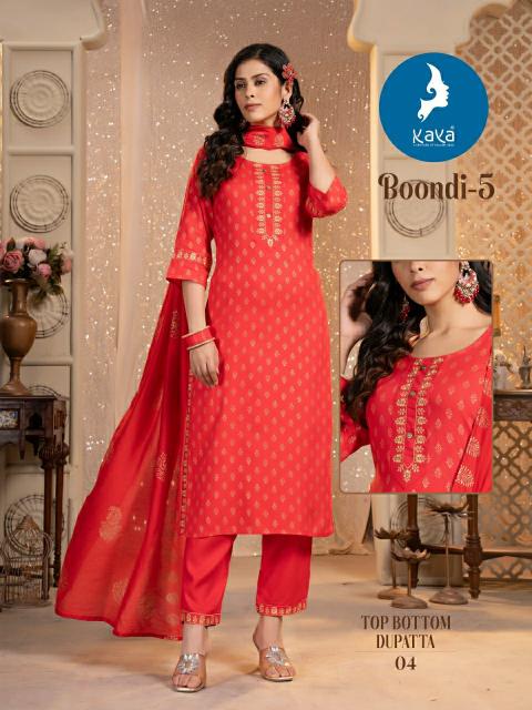 Kaya Boondi Vol 5 long straight kurtis online shopping india