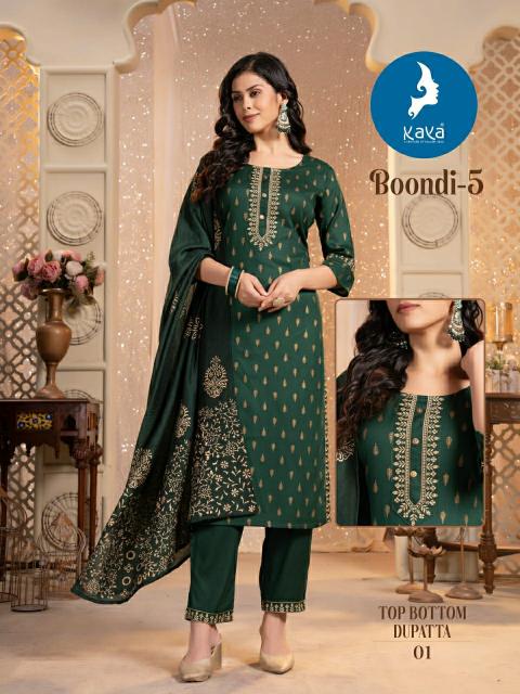 Kaya Boondi Vol 5 long straight kurtis online shopping india