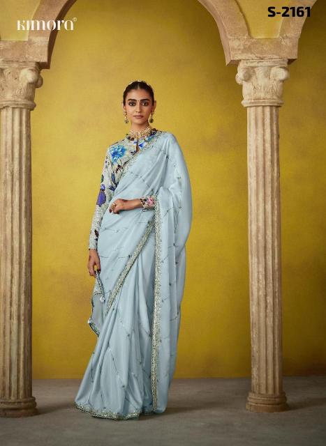 Kimora Divani Embroidered best Designer saree brand in india
