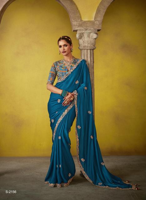 Kimora Divani Embroidered best Designer saree brand in india
