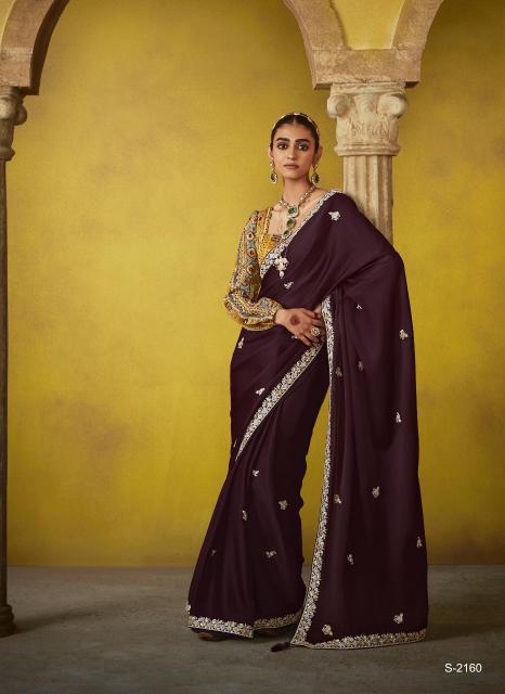 Kimora Divani Embroidered best Designer saree brand in india