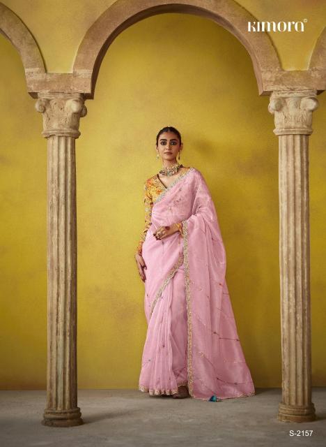 Kimora Divani Embroidered best Designer saree brand in india