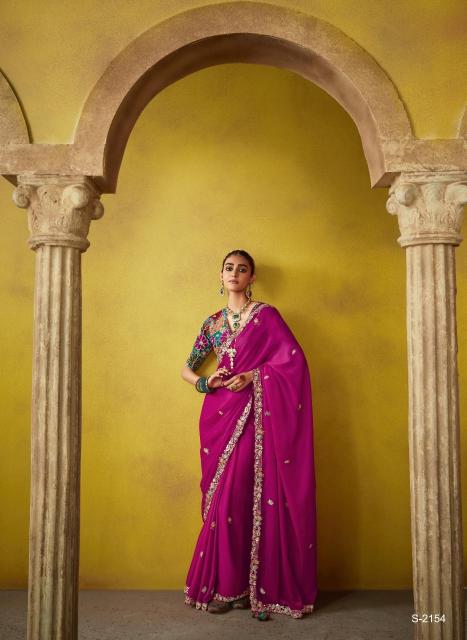 Kimora Divani Embroidered best Designer saree brand in india