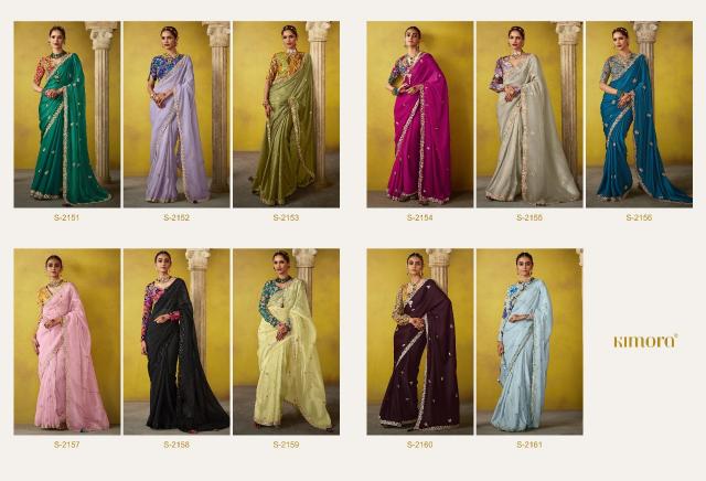 Kimora Divani Embroidered best Designer saree brand in india
