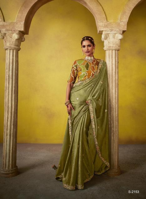 Kimora Divani Embroidered best Designer saree brand in india
