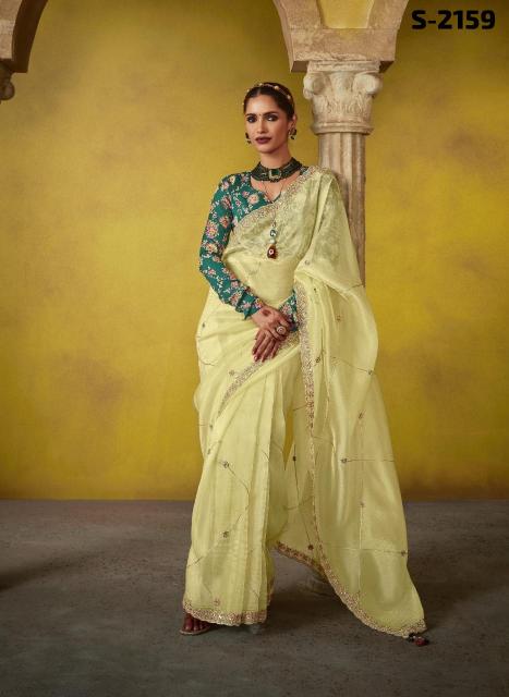 Kimora Divani Embroidered best Designer saree brand in india