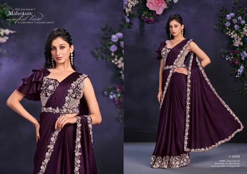 Mahotsav Mohmanthan 24100 Series Riona latest saree pattern india