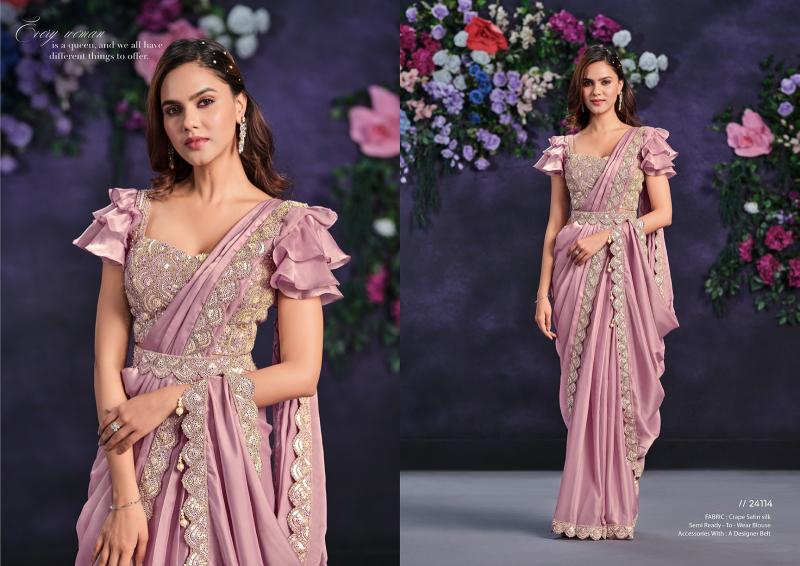 Mahotsav Mohmanthan 24100 Series Riona latest saree pattern india