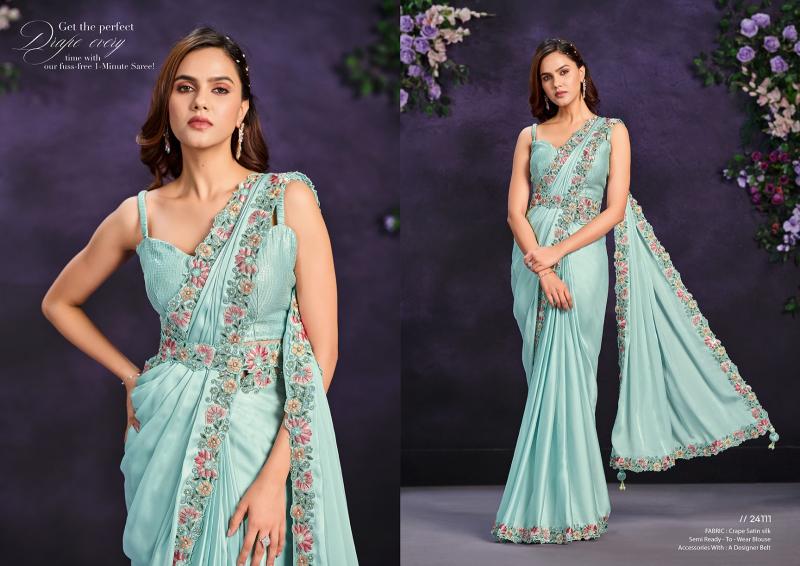Mahotsav Mohmanthan 24100 Series Riona latest saree pattern india