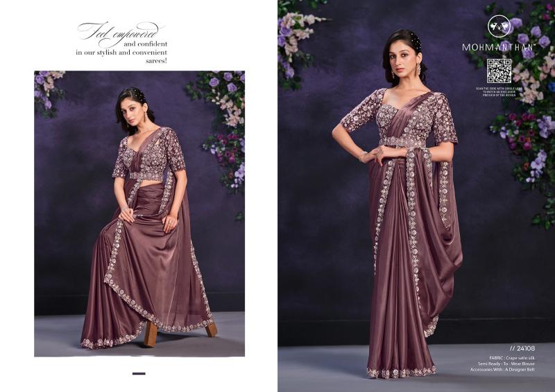 Mahotsav Mohmanthan 24100 Series Riona latest saree pattern india