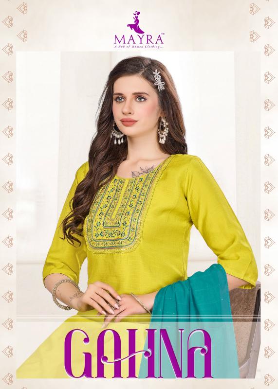 Mayra Gahna baju india kurti