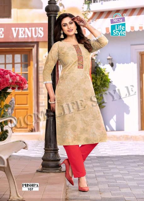 MCM Pushpa Mix – Straight Kurtis - Wholesale Catalog
