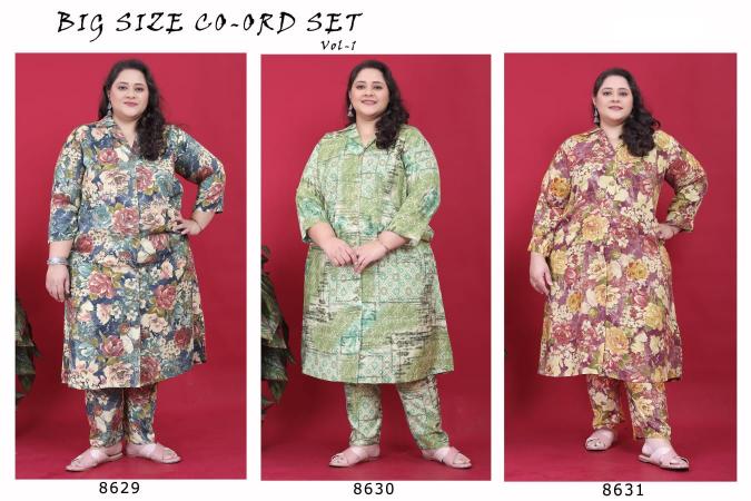 Moksh International Big Size Co Ord Set Vol 1 Rayon Fancy plus size clothing for women