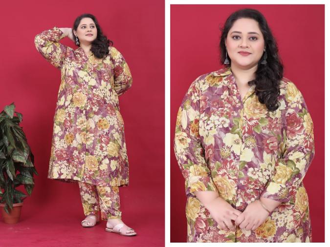 Moksh International Big Size Co Ord Set Vol 1 Rayon Fancy plus size clothing for women