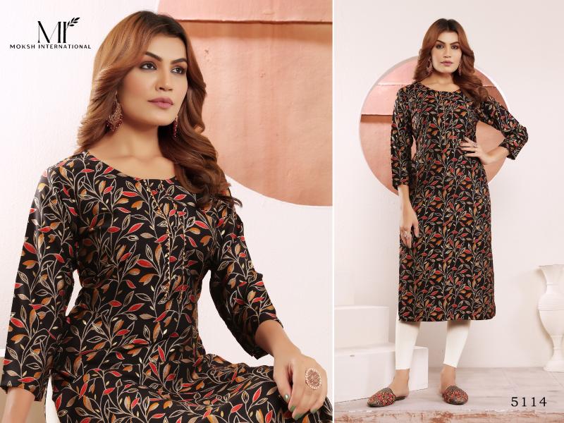 Moksh International Star Vol 2 Premium Viscose Maslin Print Kurti Wholesale Catalog