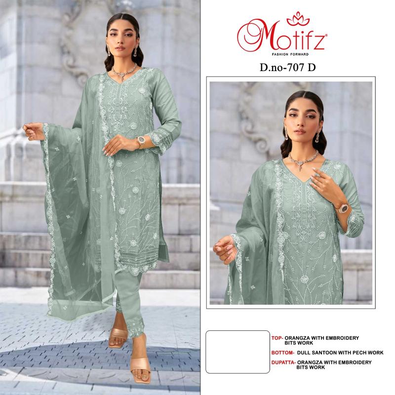 Motifz 707 Orangza key words for searching pakistani suits wholesale india