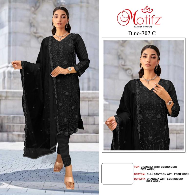 Motifz 707 Orangza key words for searching pakistani suits wholesale india
