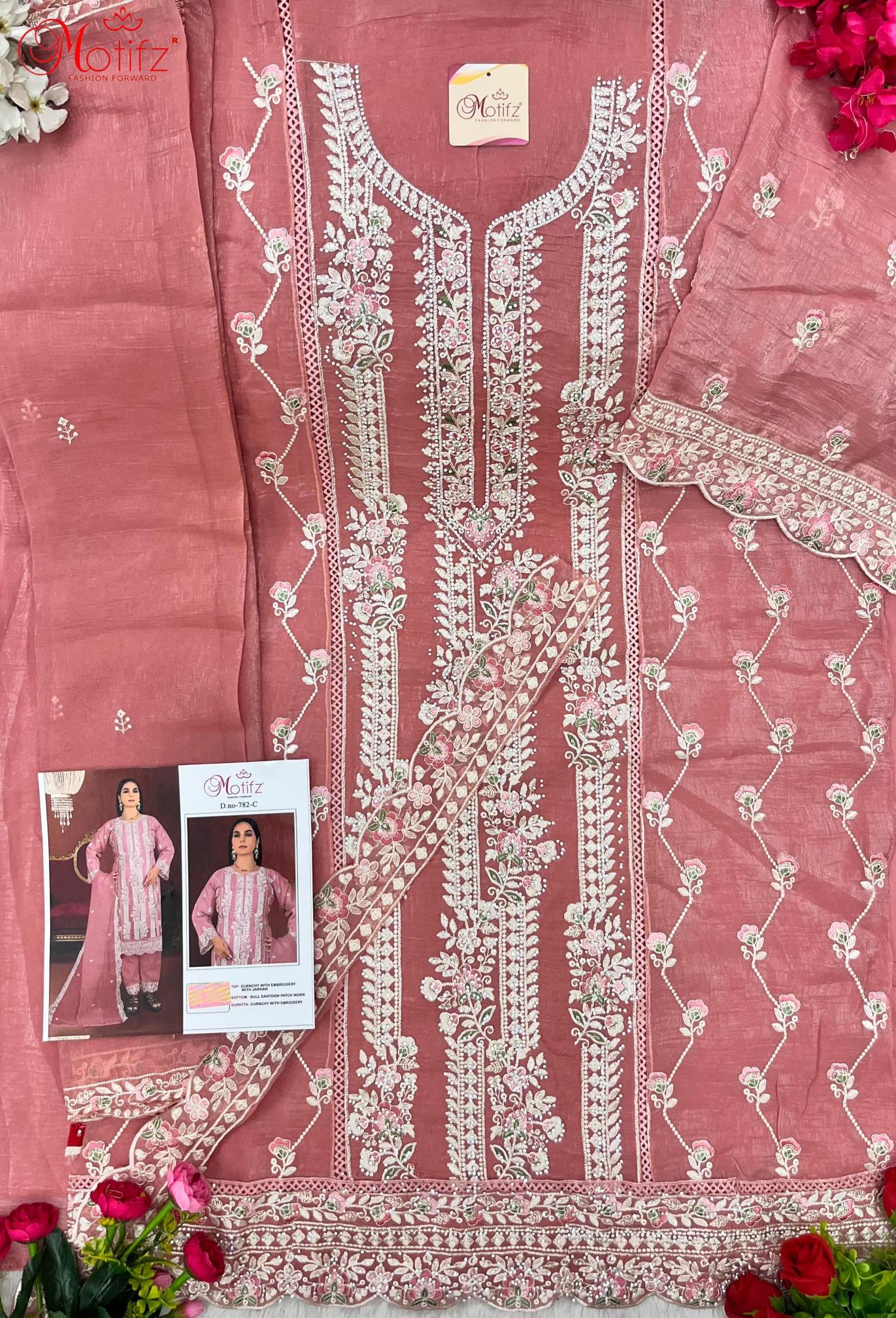 Motifz 782 wholesale pakistani suits buy online