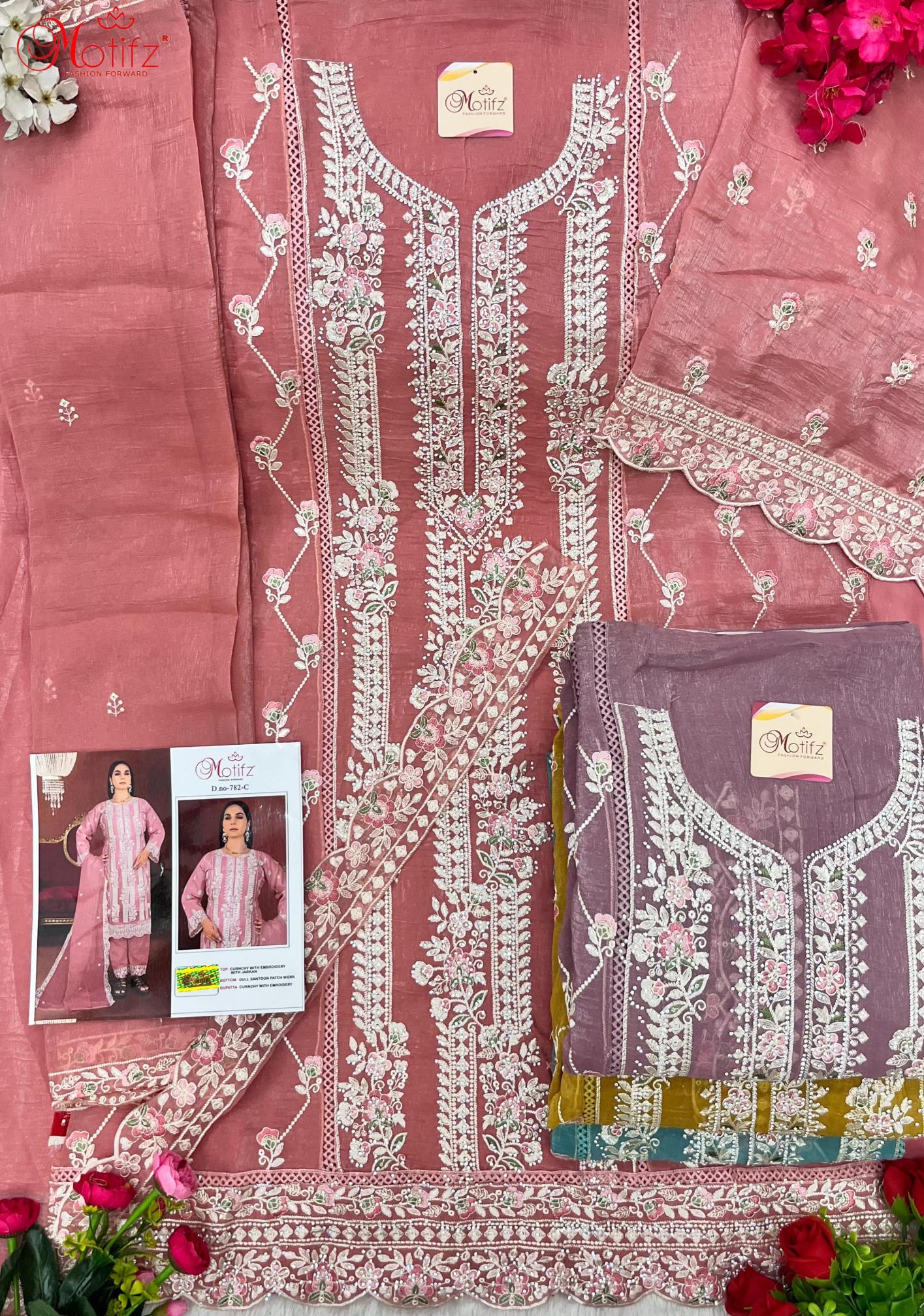 Motifz 782 wholesale pakistani suits buy online