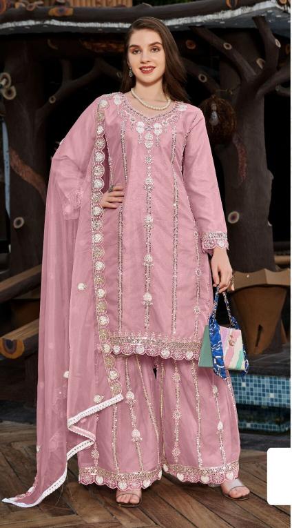 Motifz R 1113 ABCD Orangza pakistani suits importer wholesaler delhi