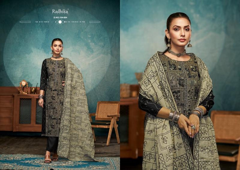 Radhika Azara Black Berry Vol 15 wholesale dress material description