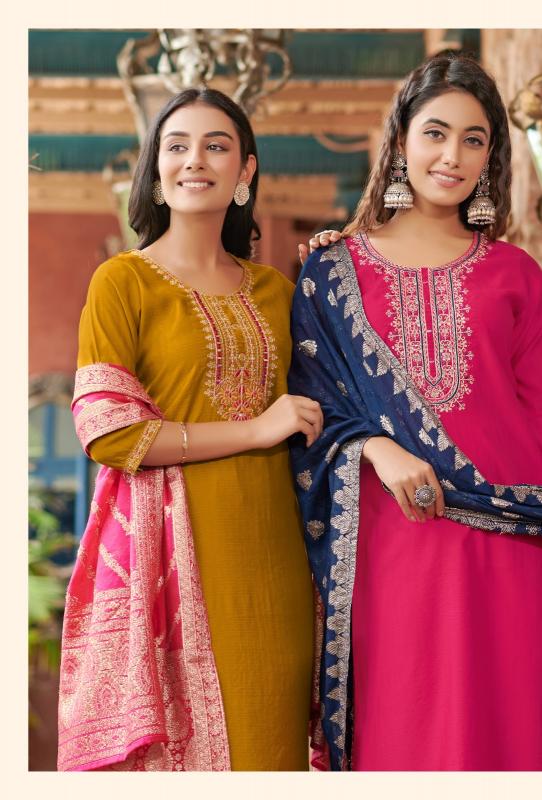 Rangmaya Banarasi banarasi kurti almond pattern in india