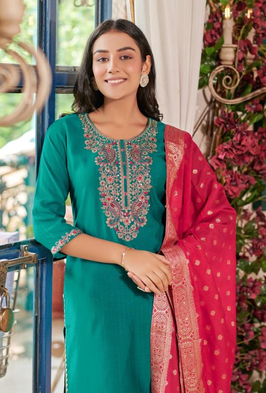 Rangmaya Banarasi banarasi kurti almond pattern in india