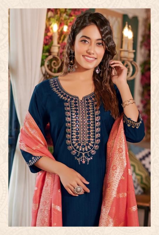 Rangmaya Banarasi banarasi kurti almond pattern in india