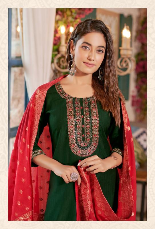 Rangmaya Banarasi banarasi kurti almond pattern in india