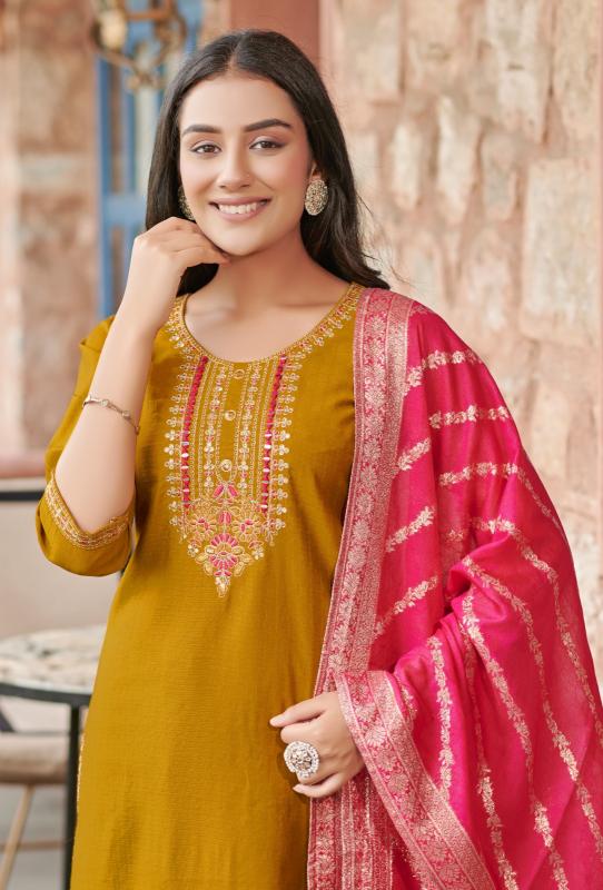 Rangmaya Banarasi banarasi kurti almond pattern in india