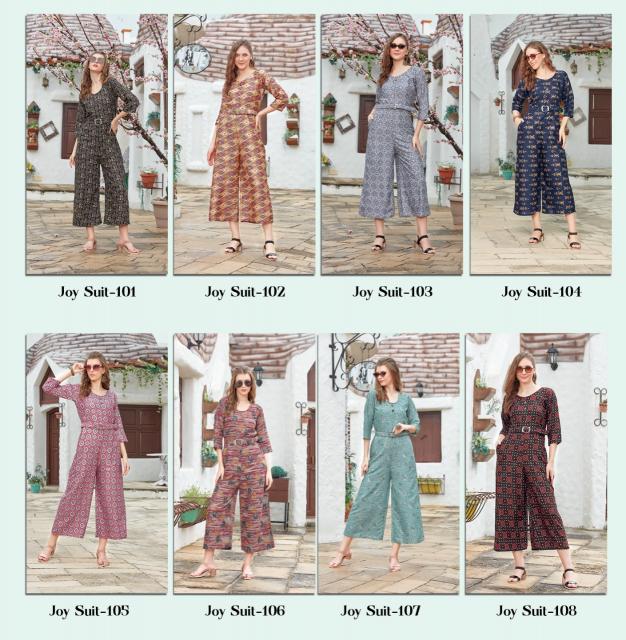 Rangmaya Joy suit Western Jum Suit Wholesale catalog