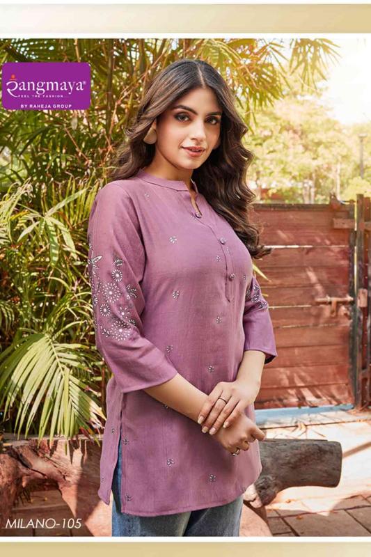 Rangmaya Milano winter short kurtis online shopping in india
