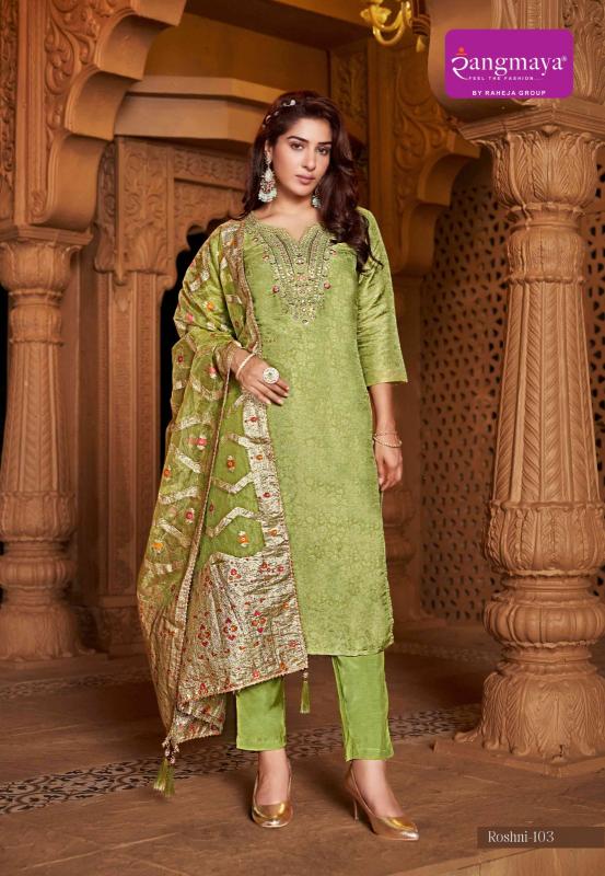 Rangmaya Roshni Banarsi Kurti Wholesale catalog 