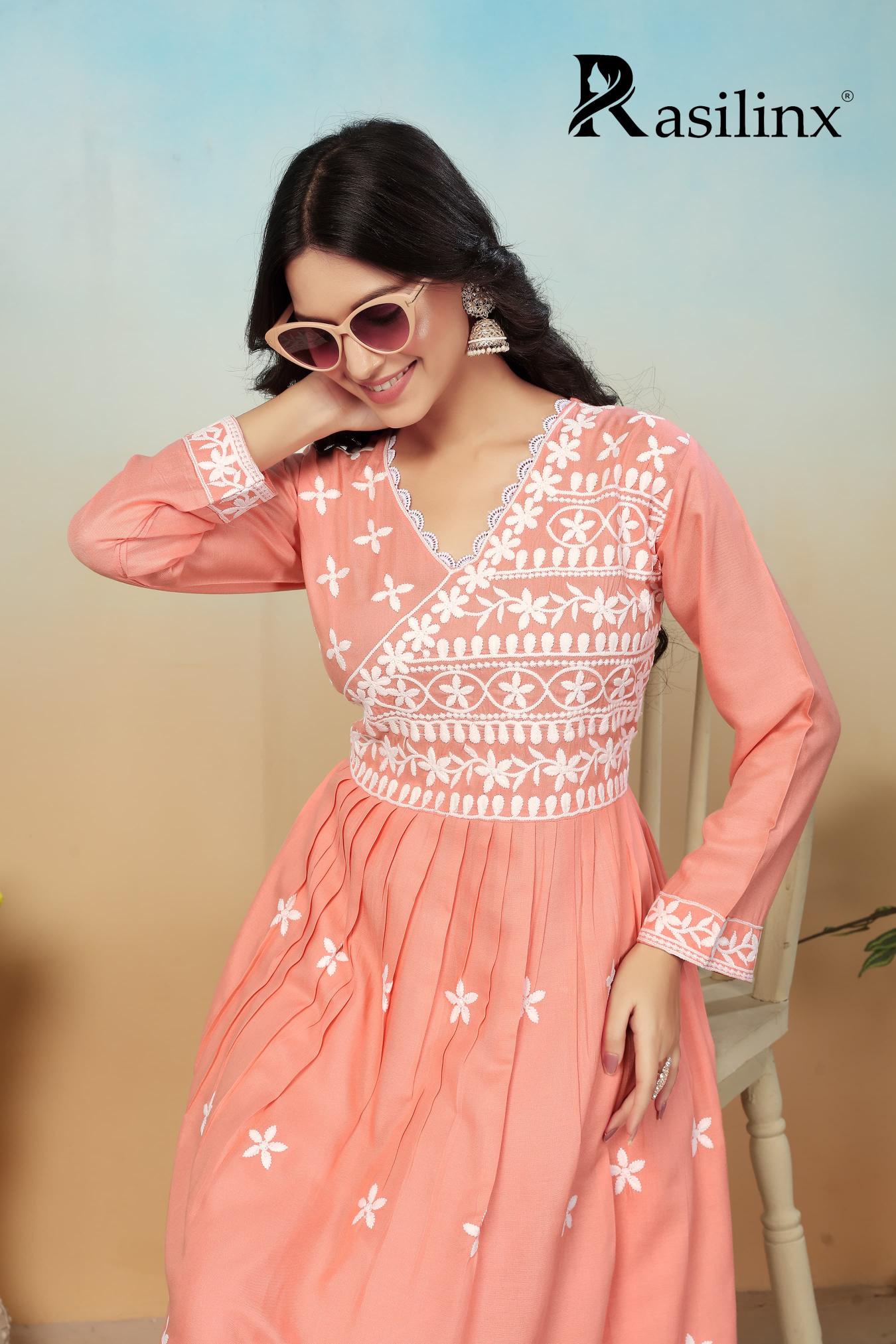 Rasili Nx Sui Dhaga Vol 4 chikankari kurti sheer online india