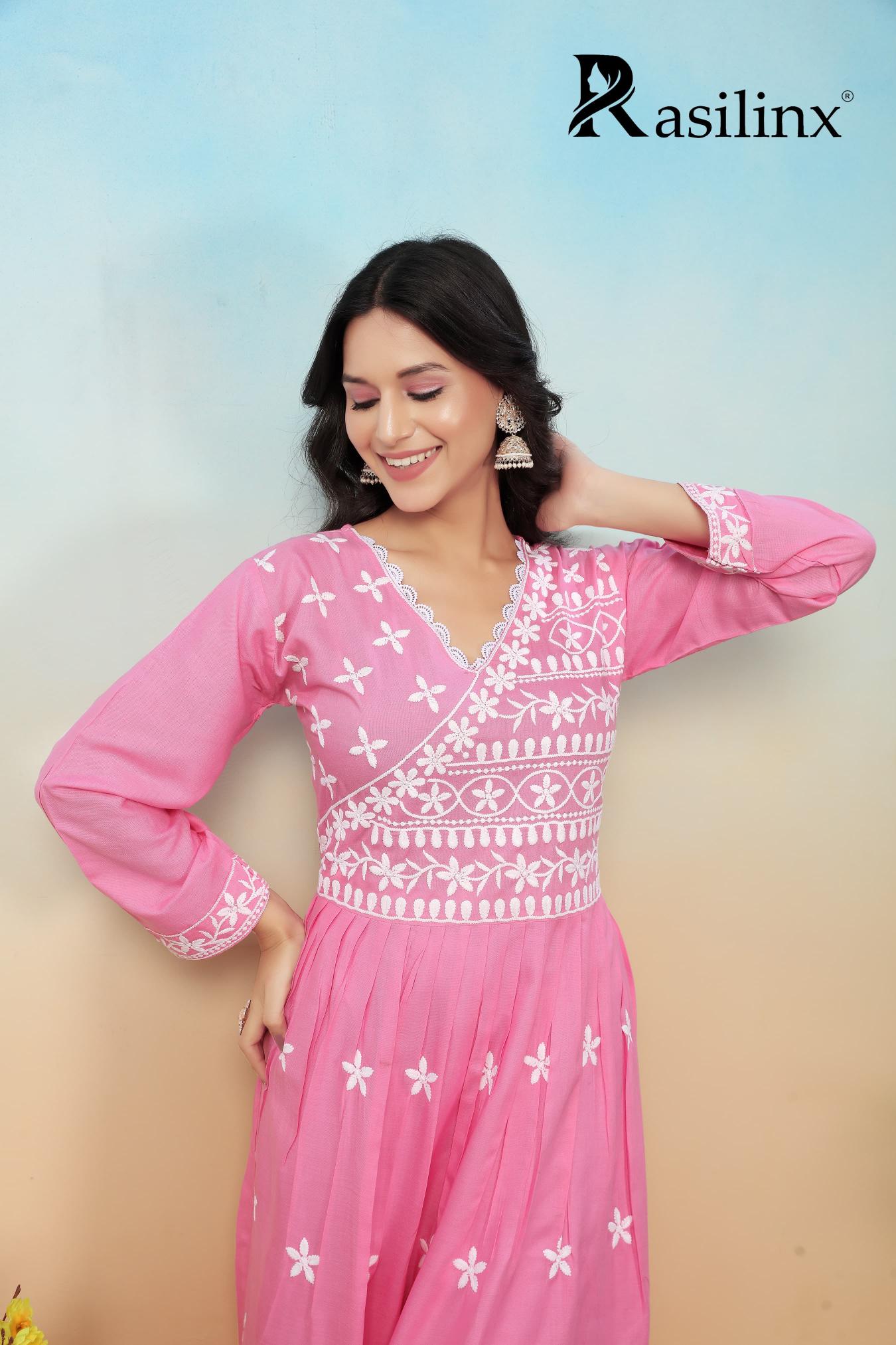 Rasili Nx Sui Dhaga Vol 4 chikankari kurti sheer online india