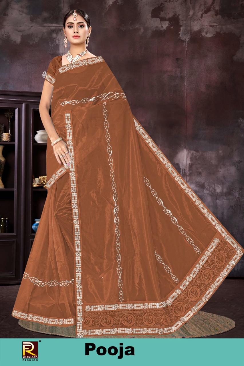 Ronisha Pooja bazaar sarees india