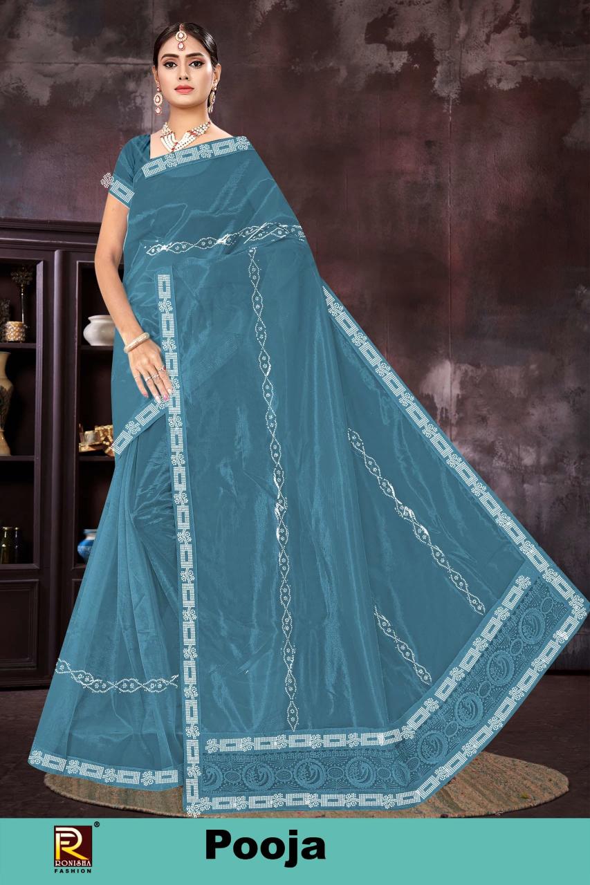 Ronisha Pooja bazaar sarees india