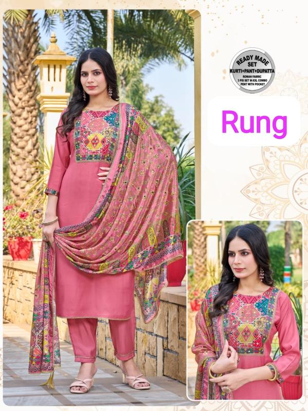 Rung Fab roman silk pakistani kurtis in india