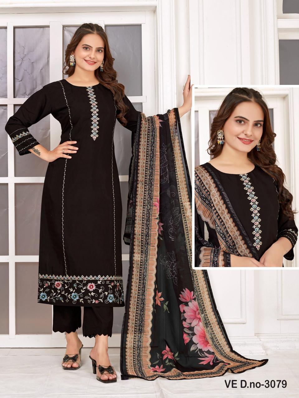 Sabella 3079 & 3080 plain white kurti online india
